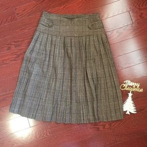 Brown&Tan Plaid Short Skirt